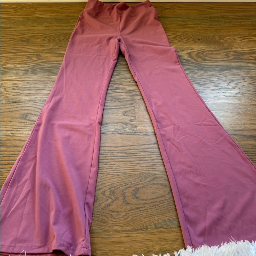 2 Halara Flare Leggings SOLD TOGETHER - Pink and Blue